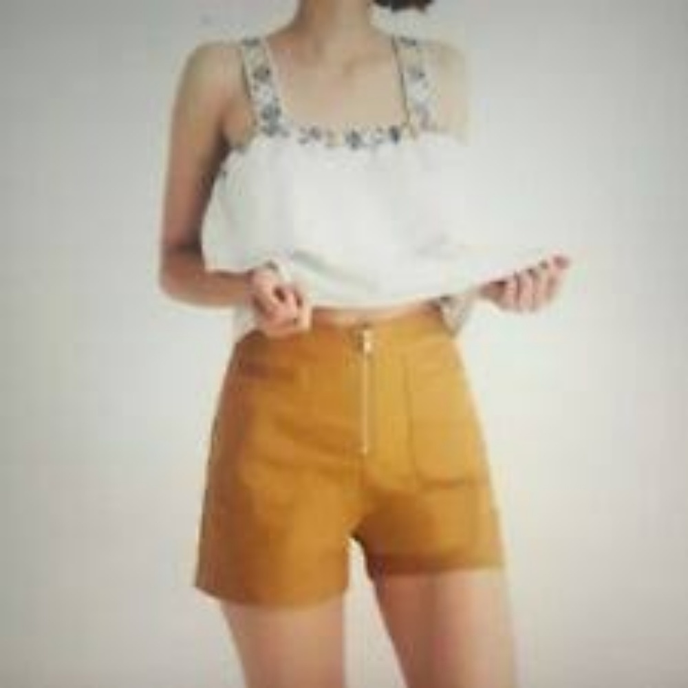 Madewell | Camino High Rise | Shorts | Tan